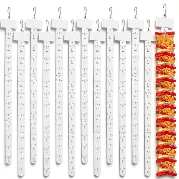 Roowest Hanging Strip with S Hooks – 30 Pack Plastic Organizer-0
