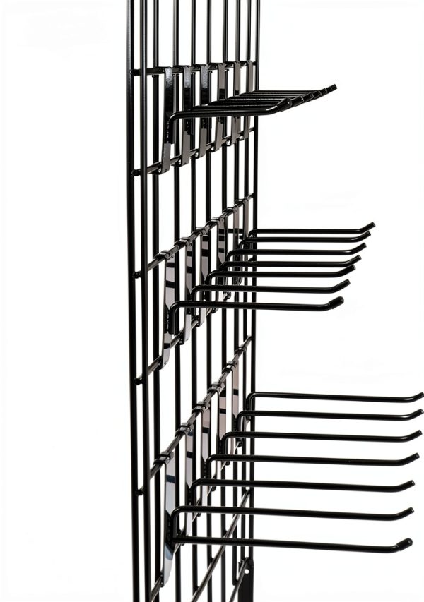 7RiversART Heavy Duty Black Gridwall Hook 50pcs Metal Wall Mount-7