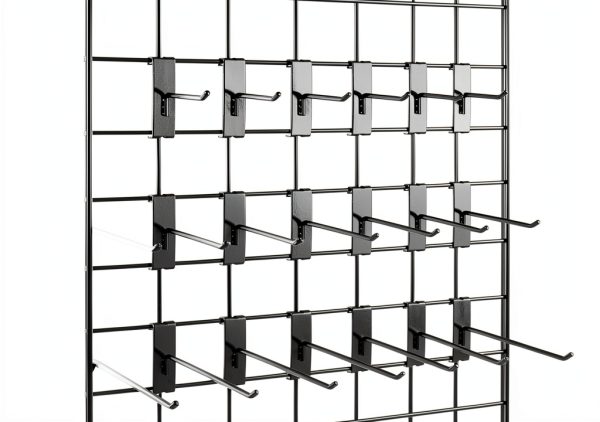 7RiversART 6" Gridwall Hook Powder Coated – 12 pcs Rust Resistant-6