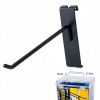 Alyoen Gridwall Hooks Black Metal Wall Mount - 6in 4in 2in-5