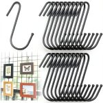Gridwall Hook Hicarer ZHW 1952 Durable Metal Anti Slip Black Finish-0
