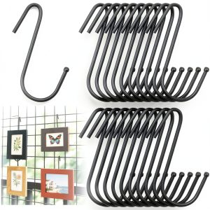 Gridwall Hook Hicarer ZHW 1952 Durable Metal Anti Slip Black Finish-0