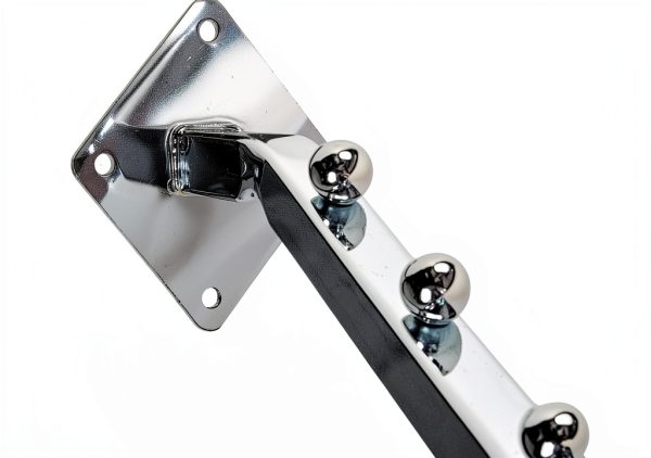 Only Hangers Chrome Wall Mount Grid Hook 3‑Piece 18‑Inch Square-2