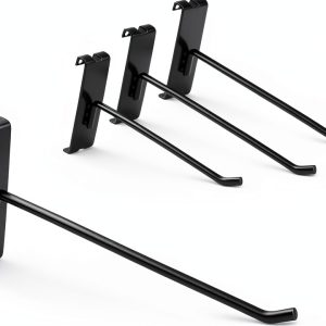7RiversART 6" Gridwall Hook Powder Coated – 12 pcs Rust Resistant-0
