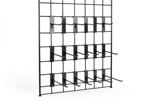 7RiversART Heavy Duty Black Gridwall Hook 50pcs Metal Wall Mount-8