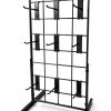 Only Hangers Black Metal Gridwall Hanging Shelf with 9 Hooks-0