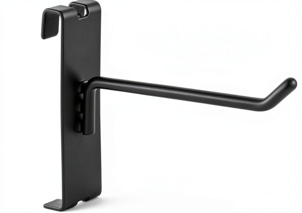 Polmart Gridwall Hook 96-Pack 5mm Alloy Steel Straight Black-6
