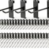 Polmart Gridwall Hook 96-Pack 5mm Alloy Steel Straight Black-0