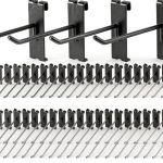 Polmart Gridwall Hook 96-Pack 5mm Alloy Steel Straight Black-0