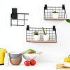 Coume Black Gridwall Mount Bracket 12‑Pack Minimalist Space Saving-6