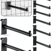 Gridwall Hook Therwen Black Metal Polished 10 Set Retail Workshop-0