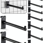 Gridwall Hook Therwen Black Metal Polished 10 Set Retail Workshop-0