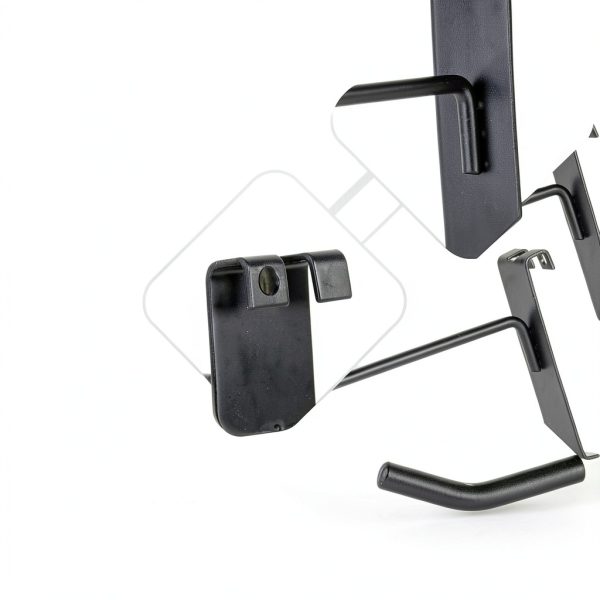 Gridwall Hooks Alyoen GH02 Black Metal 30 Piece Set for Heavy Duty Use-2