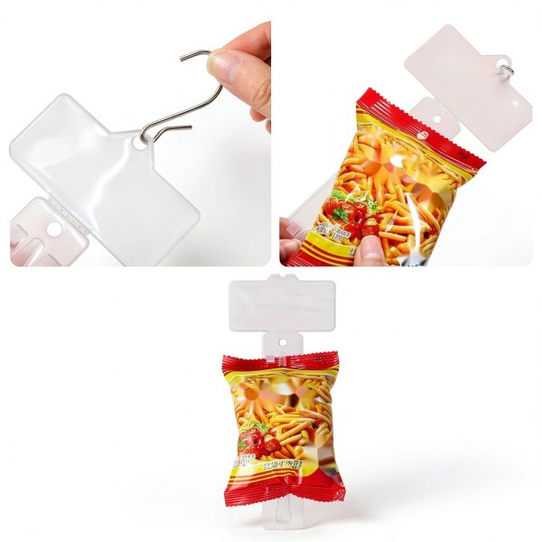Roowest Hanging Strip with S Hooks – 30 Pack Plastic Organizer-4