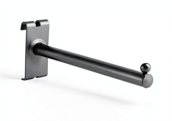 Gridwall Hook Therwen Black Metal Polished 10 Set Retail Workshop-3