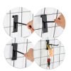Gridwall Hook Zonon Stainless Steel 6 Inch Black Lightweight Wall-3
