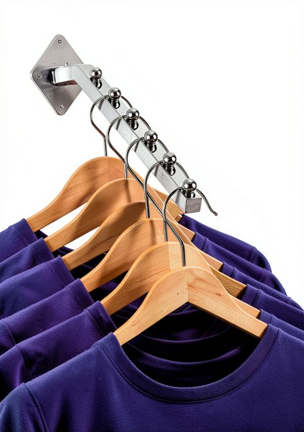 Only Hangers Chrome Wall Mount Grid Hook 3‑Piece 18‑Inch Square-3