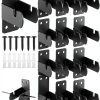 Gridwall Mount Brackets 12 Pack Black Carbon Steel by Thyle-0