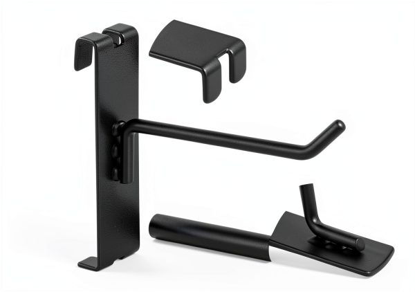 Polmart Gridwall Hook 96-Pack 5mm Alloy Steel Straight Black-5