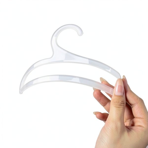 White Plastic Hangers 50pcs Sturdy Gridwall Hook Set for Home Office-3
