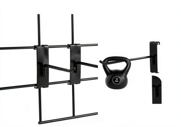 7RiversART Heavy Duty Black Gridwall Hook 50pcs Metal Wall Mount-3