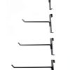 Polmart Gridwall Hook 96-Pack 5mm Alloy Steel Straight Black-7