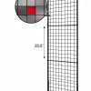 Eastern Tree Gridwall Display Rack 2x5 ft Black Portable 6‑Shelf-2