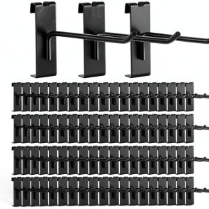 Gridwall Hook Zonon Stainless Steel 6 Inch Black Lightweight Wall-0