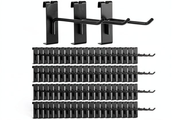 Gridwall Hook Zonon Stainless Steel 6 Inch Black Lightweight Wall-0
