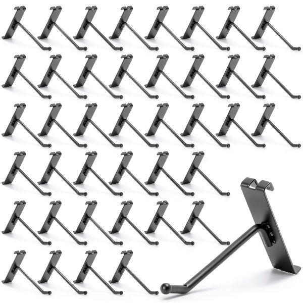 Mezchi 40-Pack Grid Wall Hooks 4in x 0.2in Cold Rolled Steel-0