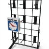 Only Hangers Black Metal Gridwall Hanging Shelf with 9 Hooks-2