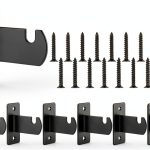 Coume Black Gridwall Mount Bracket 12‑Pack Minimalist Space Saving-0
