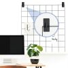 Coume Black Gridwall Mount Bracket 12‑Pack Minimalist Space Saving-4
