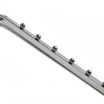Only Hangers Chrome Wall Mount Grid Hook 3‑Piece 18‑Inch Square-0