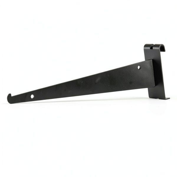 Blulu Grid Wall Bracket Black Metal 12 Inch Glossy Finish 20 Count-3