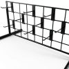 Only Hangers Black Metal Gridwall Hanging Shelf with 9 Hooks-1