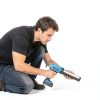 SEESII Cordless Caulking Gun, 21V Battery Powered Caulk Gun, Electric Caulking Gun w/2 x 2.0Ah Batteries, 9Pcs Caulk Remover Tool, LED Light, Auto Retract for Filling, Sealing (Blue)-5