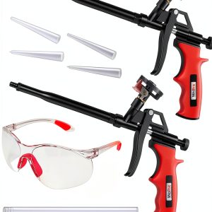 Spray Foam Gun Wolline 2 Pack Red - Professional Insulation Applicator-0