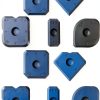 10 PCS Silicone Caulking Tool Set, Sealant Finishing Tool, Caulk Remover Tool, Portable Sealant Scraper, Reuse Grout Scraper for Kitchen Bathroom Floor Window Sealant Sealing Sink (Blue)-0