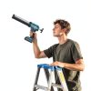 SEESII Cordless Caulking Gun, 21V Battery Powered Caulk Gun, Electric Caulking Gun w/2 x 2.0Ah Batteries, 9Pcs Caulk Remover Tool, LED Light, Auto Retract for Filling, Sealing (Blue)-1