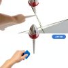 10 PCS Silicone Caulking Tool Set, Sealant Finishing Tool, Caulk Remover Tool, Portable Sealant Scraper, Reuse Grout Scraper for Kitchen Bathroom Floor Window Sealant Sealing Sink (Blue)-4