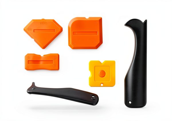 3 in 1 Silicone Caulking Tools（Stainless Steelhead), 12pack, Caulk Remover Tool Kit with Replace Silicone Padsgood Pads and Caulk Finishing Tools, Caulking Tool Kit for Kitchen, Bathroom-5