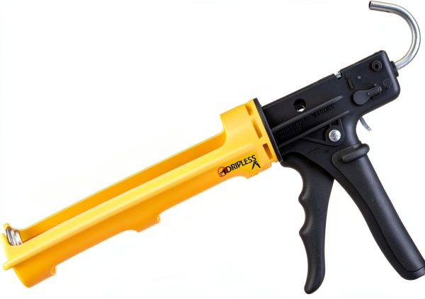Dripless Brand ETS3000 Composite Caulk Gun for gunning 10oz / 300ml Sealant or Adhesive Cartridges - 18:1 Thrust Ratio - Unibody Revolving Cradle - Optional Drip/Dripless switch - ProBuilder Grade-0