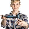 SolidWork Caulk Gun for Professional & Drip-Free Use with Ergonomic Steel Handle, up to 1/10 Gallon Cartridge, Adjustable 24:1 Thrust Ratio 1/10 Gallon Cartridge | Black Caulking Gun-5