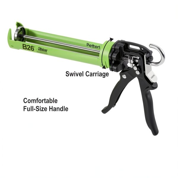 Albion Engineering Company B26 B-Line Manual Cartridge Caulking Gun, 1/10 Gallon (10 oz), 26:1 Drive-2