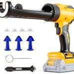 Cordless Caulking Gun Compatible With DeWalt 20V Max Battery(NO Battery)10 Oz Electric Caulking Gun with Anti-Drip,Auto Retract,LED Light,6 Speed for Filling, Sealing, Repair-0