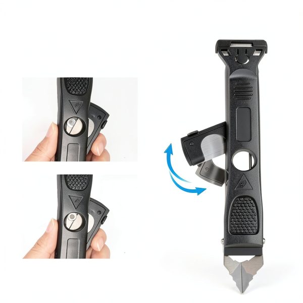 Caulking Tool 6 in 1 Sealant Finishing Tool & Grout Remover Scraper with 6 Silicone Pads, Sealant Removal and Trimming Tool with Squeegee for Bathroom, Window, Door, Kitchen-4