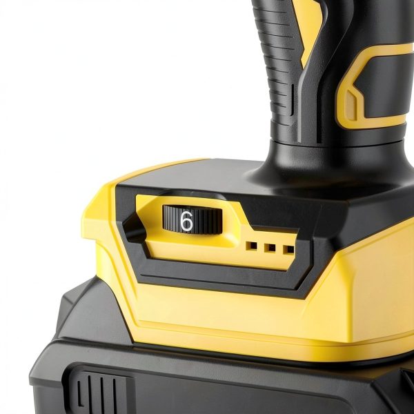 Cordless Caulking Gun Compatible With DeWalt 20V Max Battery(NO Battery)10 Oz Electric Caulking Gun with Anti-Drip,Auto Retract,LED Light,6 Speed for Filling, Sealing, Repair-3