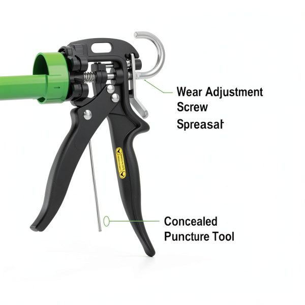 Albion Engineering Company B26 B-Line Manual Cartridge Caulking Gun, 1/10 Gallon (10 oz), 26:1 Drive-3