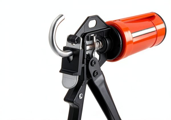 Bates- Caulking Gun, 12:1 Thrust Ratio, Black & Orange, Caulking Tool Gun, Caulk Gun No Drip, Hand Caulking Guns, Silicone Gun, Caulking Gun Tool, No Drip Caulk Gun-5